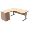 Sonix Premier Radial Desk Left Hand with 600mm Desk-High - 421153