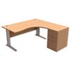 Sonix Premier Radial Desk Right Hand with 600mm Desk-High - 421178