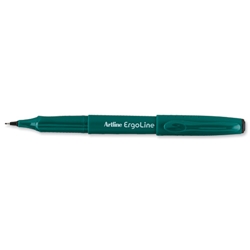 Artline Ergoline Fineliner Pen Ergonomic Grip 0.4mm Tip 0.4mm Line Black Ref ERG34001 [Pack 12] - Item image