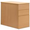 Sonix Filing Pedestal Desk-high 3-Drawer W400xD800xH720mm Beech