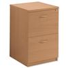 Sonix Wooden Filing Cabinet 2-Drawer W468xD600xH720mm Oak