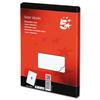 5 Star Laser Labels 1 Per Sheet White [100 Sheet] - 423857