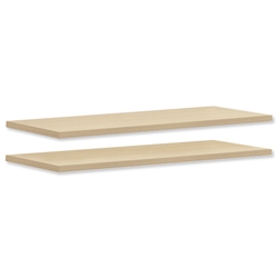 Sonix Extra Shelves for Tall/Medium/Low Bookcases Maple [Packed 2]