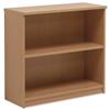 Sonix Low Bookcase with Adjustable Shelf and Floor-leveller Feet W100xD400xH915 Oak