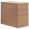 Sonix Filing Pedestal Desk-high 3-Drawer W400xD800xH720mm Oak - 424594