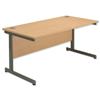 Sonix Contract Desk Rectangular Grey Legs W1200xD800xH720mm Beech Ref 32 Sonix Contract Desk Rectangular Grey Legs W1200xD800xH720mm Beech Ref 32