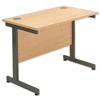Sonix Contract Return Desk Grey Legs W1000xD600xH720mm - SP426171