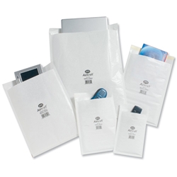 Jiffy Airkraft Postal Bags Bubble-lined Peel and Seal No.4 White 240x320mm Ref JL-AMP-4-10 [Pack 10]