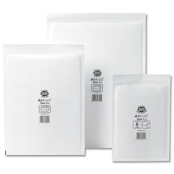 Jiffy Airkraft Postal Bags Bubble-lined Peel and Seal No.7 White 340x445mm Ref JL-AMP-7-10 [Pack 10]