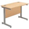 Sonix Contract Return Desk Silver Legs W1000xD600xH720mm - SP426390