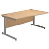 Sonix Contract Wave Desk Right Hand Silver Legs - 34
