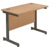 Sonix Contract Return Desk Grey Legs W1000xD600xH720mm Oak Sonix Contract Return Desk Grey Legs W1000xD600xH720mm Oak