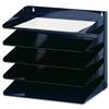 Avery Letter Rack 5-Tier Steel W380xD230xH335mm Black Ref - 605SBLK