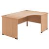 Sonix Classic Radial Desk Right Hand W1800xD1180xH720mm Beech Ref 38