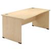 Sonix Classic Wave Desk Left Hand W1600xD1000xH720mm Maple Ref 38