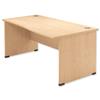 Sonix Classic Wave Desk Right Hand W1600xD1000xH720mm Maple Ref - 38