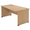 Sonix Classic Wave Desk Right Hand W1600xD1000xH720mm Oak Ref 38