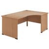 Sonix Classic Radial Desk Right Hand W1600xD1180xH720mm Oak Ref - 38