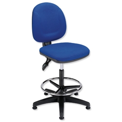 TrexusPlus Medium Back Permanent Contact Office Chair Seat W460xD450xH590-860mm Blue