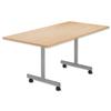 Sonix2 Basic Mobile Flip-Top Rectangular Table W1600xD800xH720mm Beech