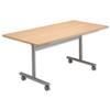 Sonix Premium Mobile Table Flip -top Rectangular W1600xD800xH720mm Beech Ref 37