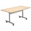 Sonix Premium Mobile Table Flip -top Rectangular W1600xD800xH720mm Maple Ref 37