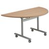 Sonix Premium Mobile Table Flip -top Semicircular W1600xD800xH720mm Oak Ref 37