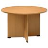 Sonix Boardroom Table Circular Wooden Legs Dia1200xH720mm Beech
