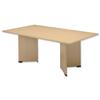 Sonix Boardroom Table Rectangular with Wooden Legs W1800xD1200xH720mm Maple Ref 39