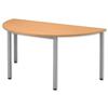 Sonix Table Semicircular 25mm Top W1600xD800xH720mm Beech Ref 26 - 26