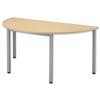 Sonix Table Semicircular 25mm Top W1600xD800xH720mm Maple Ref 26 - 26