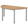 Sonix Table Semicircular 25mm Top W1600xD800xH720mm Oak Ref 26 - 26