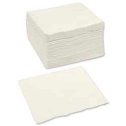 Robinson Young Paper Napkins Square 2-ply 400x400mm White Ref 1652 [Pack 250]