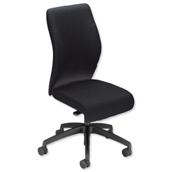 Sonix Poise Synchronous Medium Back Posture Seat W480xD440xH410-520mm Onyx Black