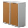 Fast Paper easyOffice Tambour Cupboard Side-opening W1100xD415xH1045mm Grey/Beech Ref EOS02RD