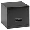 Pierre Henry Filing Cabinet Steel Lockable 1 Drawer A4 Maxi W400xD400xH360mm Black Ref 099001