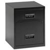 Combi A4 Filing Cabinet Lockable 2-Drawer Black - 095026