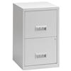 Filing Cabinet Steel Lockable 2 Drawers A4 Grey