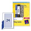 Avery Filing Labels Laser Eurofolio 24 per Sheet 134x11mm Ref L7170-25