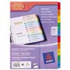 Avery ReadyIndex Dividers with Coloured Contents Sheet - 01735501.UK