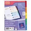 Avery ReadyIndex Dividers with Coloured Contents Sheet - 01734501.UK