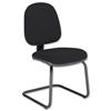 Trexus Office Medium Back Visitors Chair Seat W455xD435xH480mm Black