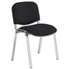 Trexus Stacking Chair Chrome Frame with Upholstered Seat