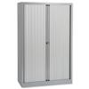Bisley A4 EuroTambour 3 Shelves W1000xD430xH1600mm Black Frame Silver Shutters Ref ET410/16/3S.SL arn