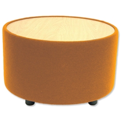 Adroit Tub Reception Table Cylindrical Omega Plus Fabric Diam.600xH380mm Sunset Ref PS1040RSs
