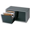 Compucessory CD Storage Box One-Touch for 24 Disks W338xD162xH196mm Dark Silver Ref 442625