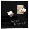 Sigel Artverum High Quality Tempered Glass Magnetic Board With Fixings 480x480mm Black Ref GL110