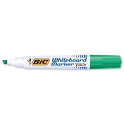Bic Velleda 1751 Whiteboard Marker Chisel Tip Line Width 3.7-5.5mm Green Ref 1199175102 [Pack 12] - Item image