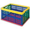 Addis Folding Crate 345x230x473mm Multi-Coloured