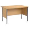 Trexus Basics Desk Rectangular with Graphite Legs 1200mm - 461528